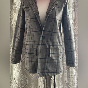 Dear John Plaid Blazer (Small) With Stretch